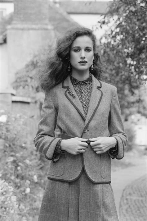 andie macdowell modeling photos.